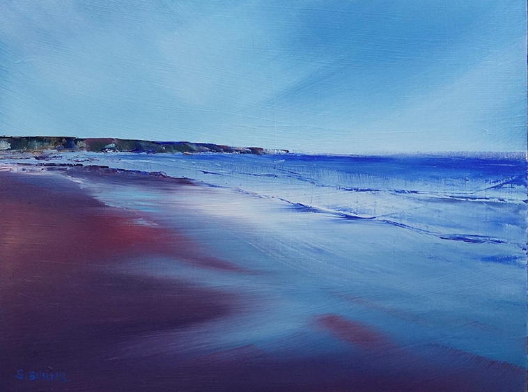 'Cullen Beach II, Banffshire' by artist Sarah Burns
